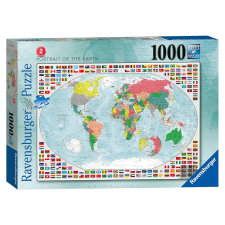 Ravensburger Puzzle 1000 db - Világtérkép puzzle, kirakós