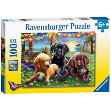 Ravensburger Puzzle 100 db - Kutyus piknik (12886) puzzle, kirakós