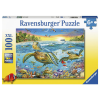  Ravensburger: Puzzle 100 db - Teknősök találkozója (53588)