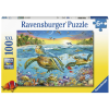 Ravensburger Puzzle 100 db - Teknősök találkozója  Ajánlott 6-10 éves korig unisex (53588)