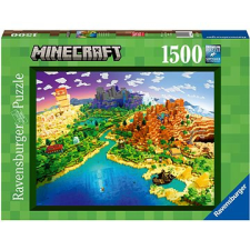 Ravensburger Puzzle 171897 Minecraft: A Minecraft világa 1500 db puzzle, kirakós