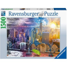 Ravensburger Puzzle 1 500 db New York télen-nyáron puzzle, kirakós