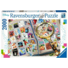 Ravensburger Puzzle 2000 db - Kedvenc bélyegeim  Ajánlott 10-99 éves korig unisex (70732)