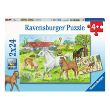 Ravensburger Puzzle 2x24 db - Lófarm puzzle, kirakós