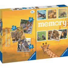 Ravensburger Puzzle 3in1 Vadállatok Memória Játék (20996) puzzle, kirakós