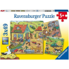 Ravensburger Puzzle 3x49 db - Élet a farmon  Ajánlott 3-6 éves korig unisex (40984)