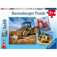 Ravensburger : Puzzle 3x49 db - Óriás munkagépek puzzle, kirakós