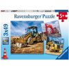 Ravensburger Puzzle 3x49 db - Óriás munkagépek  Ajánlott 3-6 éves korig fiúknak (40949)