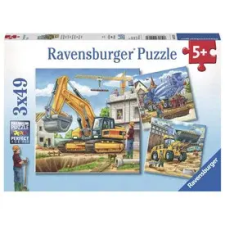  Ravensburger: Puzzle 3x49 db - Óriási munkagépek puzzle, kirakós