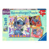 Ravensburger Puzzle 3x49 db - Stitch
