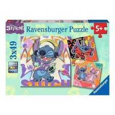 Ravensburger Puzzle 3x49 db - Stitch puzzle, kirakós