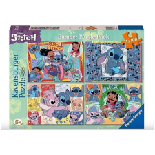 Ravensburger Puzzle 4x100 - Stitch  Ajánlott 4-12 éves korig unisex (06670) puzzle, kirakós