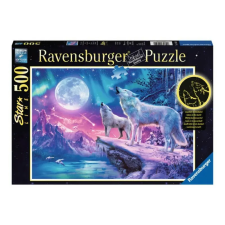 Ravensburger Puzzle 500 db - Az északi fény farkasa puzzle, kirakós