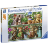 Ravensburger Puzzle 500 db - Cicák a polcon  Ajánlott 10-99 éves korig unisex (60807)