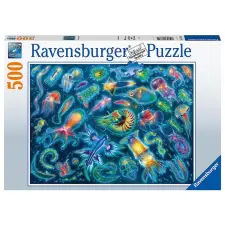  Ravensburger Puzzle 500 db - Színes medúza puzzle, kirakós