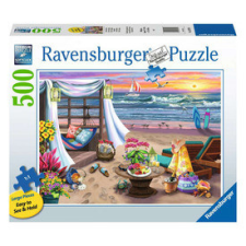 Ravensburger Puzzle 500 db - Tengerparti pihenés puzzle, kirakós