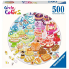 Ravensburger Puzzle kör 500 db - Desszertek  Ajánlott 12-99 éves korig unisex (70833)