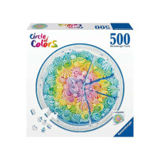 Ravensburger Puzzle kör 500 db - Szivárvány torta puzzle, kirakós