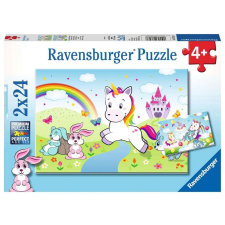 Ravensburger Puzzle Tündérmesés Unikornis 2x24 darab puzzle, kirakós
