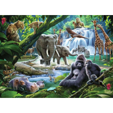 Ravensburger Ravensburger dzsungel állatai XXL puzzle 100 darabos puzzle, kirakós