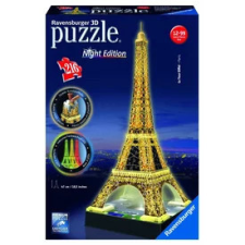 Ravensburger Ravensburger: Eiffel-torony 216 darabos 3D puzzle fénnyel puzzle, kirakós
