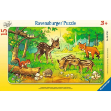 Ravensburger Ravensburger erdei állatkölykök puzzle 15 darabos puzzle, kirakós