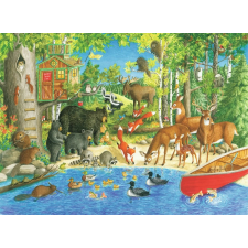 Ravensburger Ravensburger erdei barátok XXL puzzle 200 darabos puzzle, kirakós