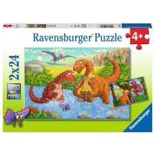 Ravensburger Ravensburger játékos dinoszauruszok puzzle 2x24 darab puzzle, kirakós