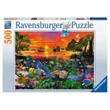 Ravensburger Ravensburger Puzzle 500 db Teknős a korallzátonyon puzzle, kirakós