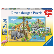 Ravensburger Ravensburger puzzle Üdv nálunk az állatkertben, 2x24 darab puzzle, kirakós
