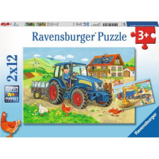 Ravensburger Spielverlag Építési Terület És Tanyasi Gazdaság Kirakó, 2x12 db (RAP 076161) puzzle, kirakós