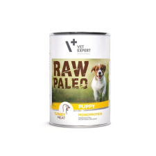 Raw Paleo VET EXPERT RAW PALEO Puppy puly 400 g nedves kölyökkutyatáp pulykával kutyaeledel