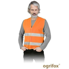 RAW-POL Védőmellény, Ox-Lumi, fényvisszaverő, narancssárga, 3XL méret