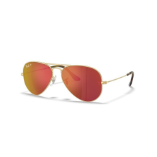 Ray-Ban AVIATOR LARGE METAL MATTE GOLD POLARIZED ORANGE MIRROR napszemüveg