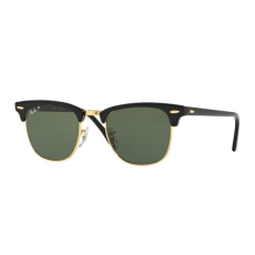 Ray-Ban RB3016 901/58 CLUBMASTER BLACK CRYSTAL GREEN POLARIZED napszemüveg