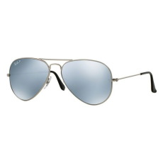 Ray-Ban RB3025 019/W3 AVIATOR LARGE METAL MATTE SILVER SILVER MIRROR POLAR napszemüveg
