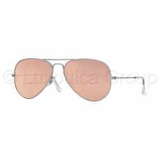 Ray-Ban RB3025 019/Z2 AVIATOR MATTE SILVER BROWN MIRROR PINK napszemüveg