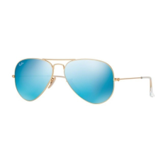 Ray-Ban RB3025 112/17 AVIATOR MATTE GOLD CRY.GREEN MIRROR MULTIL.BLUE napszemüveg