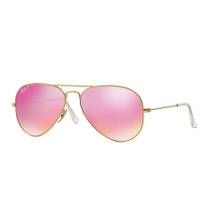 Ray-Ban RB3025 112/1Q AVIATOR LARGE METAL MATTE GOLD BROWN MIRROR FUCSIA POLARnapszemüveg