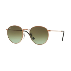 Ray-Ban RB3447 9002A6 ROUND METAL SHINY MEDIUM BRONZE GREEN GRADIENT BROWN napszemüveg