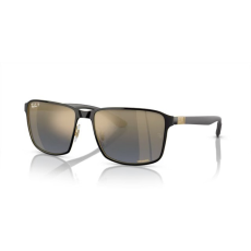 Ray-Ban RB3721CH 187/J0 BLACK ON GOLD POLARIZED BLUE/GOLD CHROMANCE napszemüveg