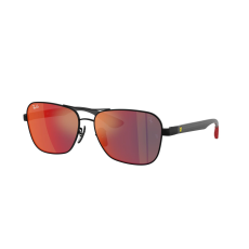 Ray-Ban RB8336M F1186P Matte Black Dark Grey Mirror Blue/Red napszemüveg