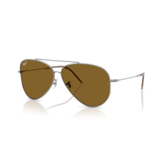 Ray-Ban RBR0101S 004/83 AVIATOR REVERSE GUNMETAL POLARIZED DARK BROWN napszemüveg