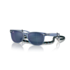 Ray-Ban RJ9052S 714855 JUNIOR NEW WAYFARER OPAL BLUE BLUE MIRROR gyermek napszemüveg