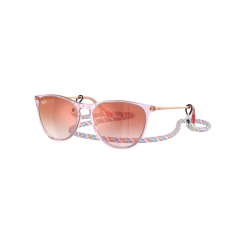 Ray-Ban RJ9060S 7226V0 JUNIOR ERIKA Transparent Violet Clear Gradient Red Mirror Red napszemüveg