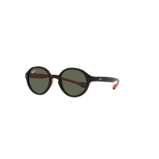 Ray-Ban RJ9075S 710071 Black On Red Dark Green napszemüveg