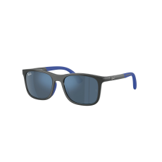 Ray-Ban RJ9084S 715155 Grey On Rubber Blue Dark Blue Mirror Blue napszemüveg