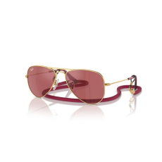 Ray-Ban RJ9506S 223/B5 JUNIOR AVIATOR ARISTA GOLD RED HIPER 8 MIRROR gyermek napszemüveg