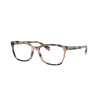 Ray-Ban RX5362 8481 Opal Pink Havana DEMO LENS szemüveg