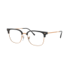 Ray-Ban RX7216 8322 NEW CLUBMASTER Dark Grey On Rose Gold Demo Lens szemüveg